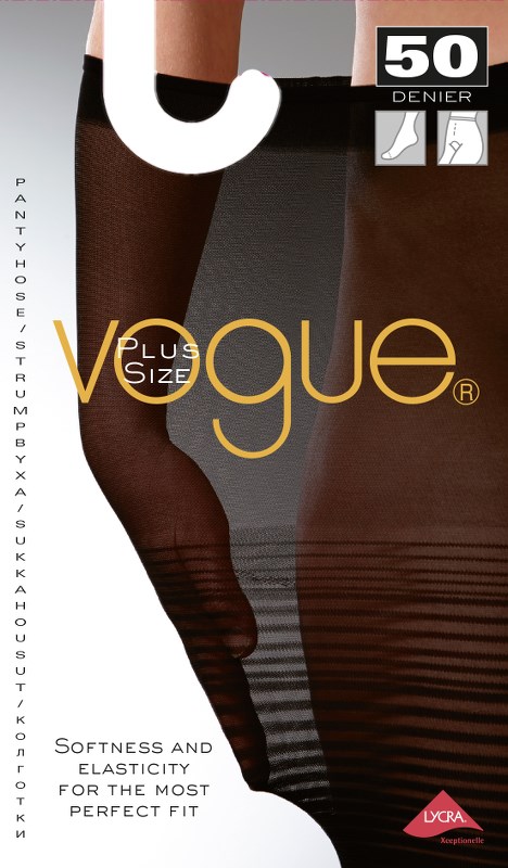 Vogue Plus Size 3D sukkahousu peittävä