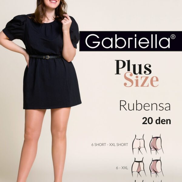Gabriella Rubensa Plus Size sukkahousut 20 den ohuet